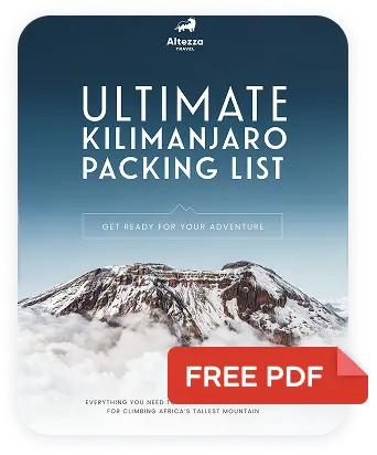 Få din packlista för Kilimanjaro som PDF